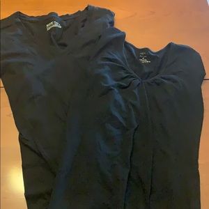 🌎2 / black long sleeve tops